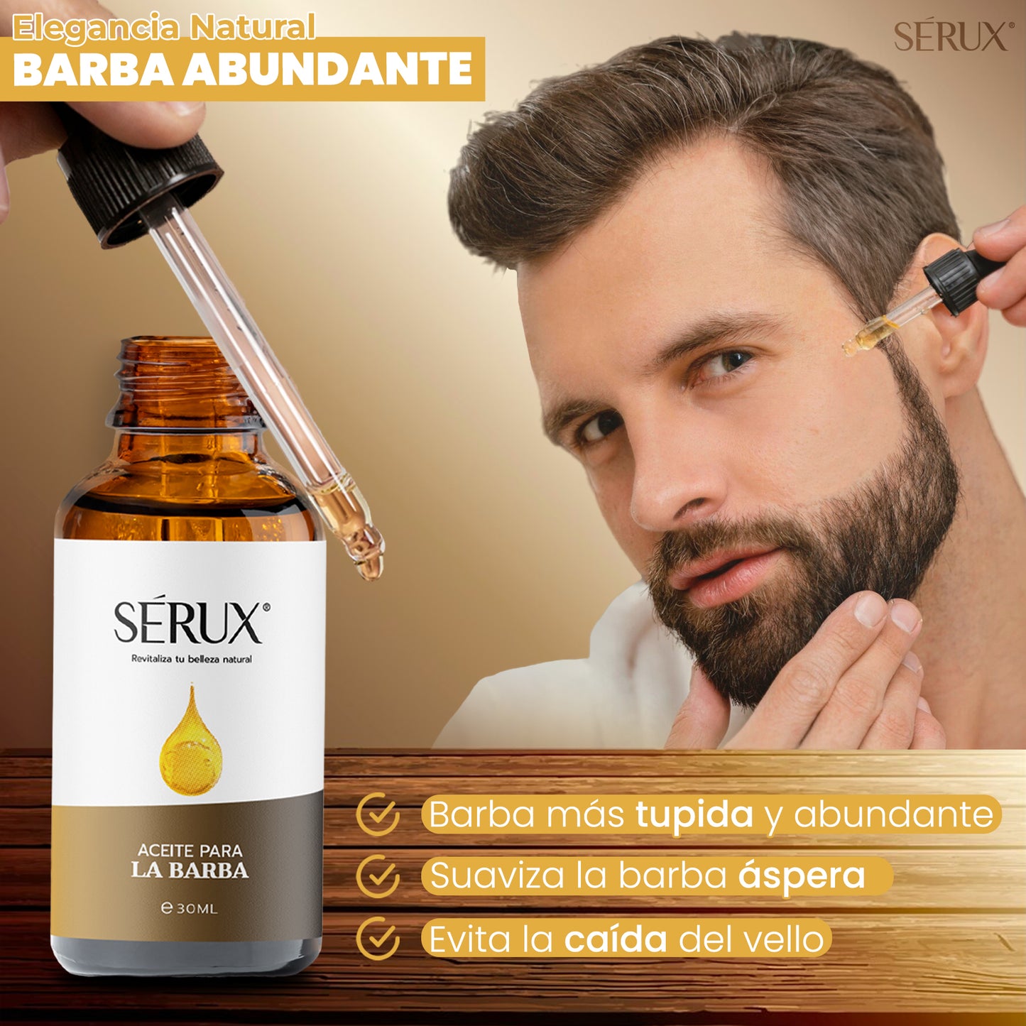 ACEITE PARA BARBA SERUX 30ML