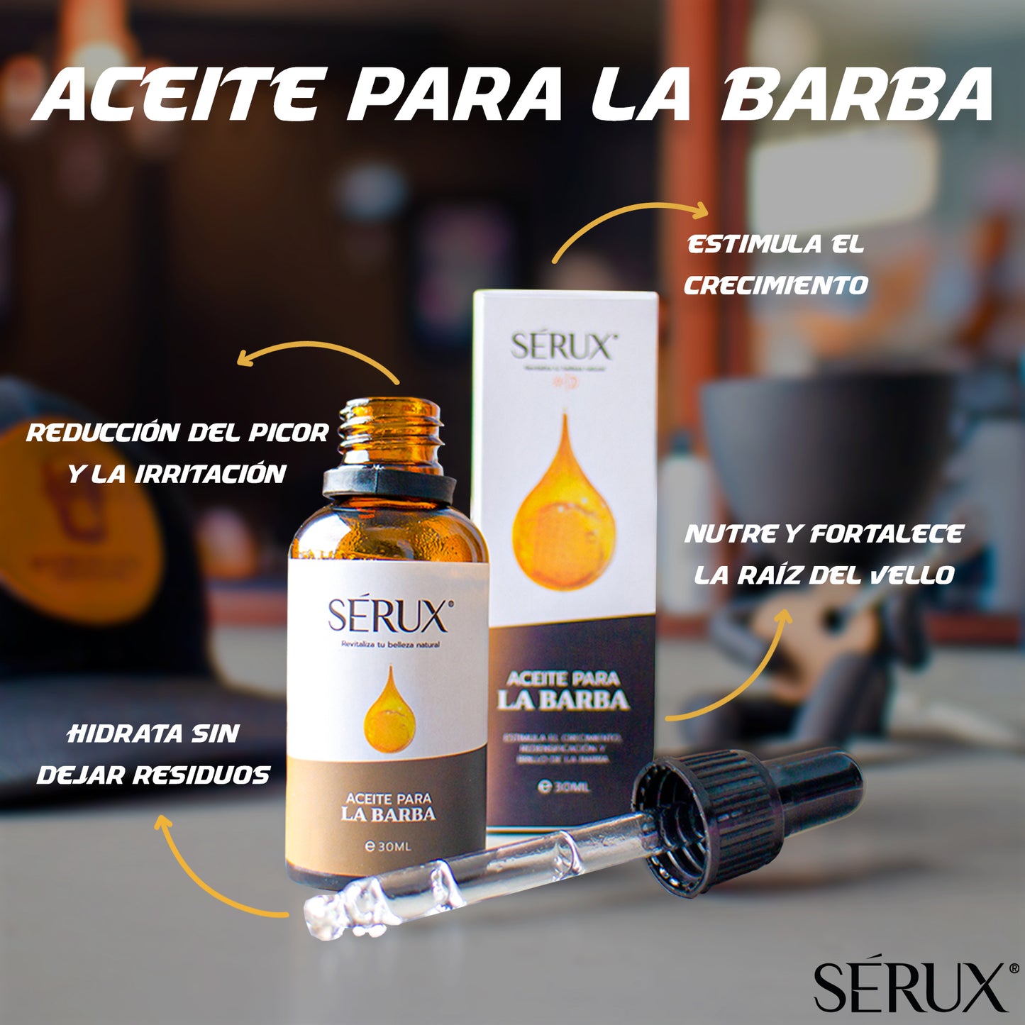 ACEITE PARA BARBA SERUX 30ML
