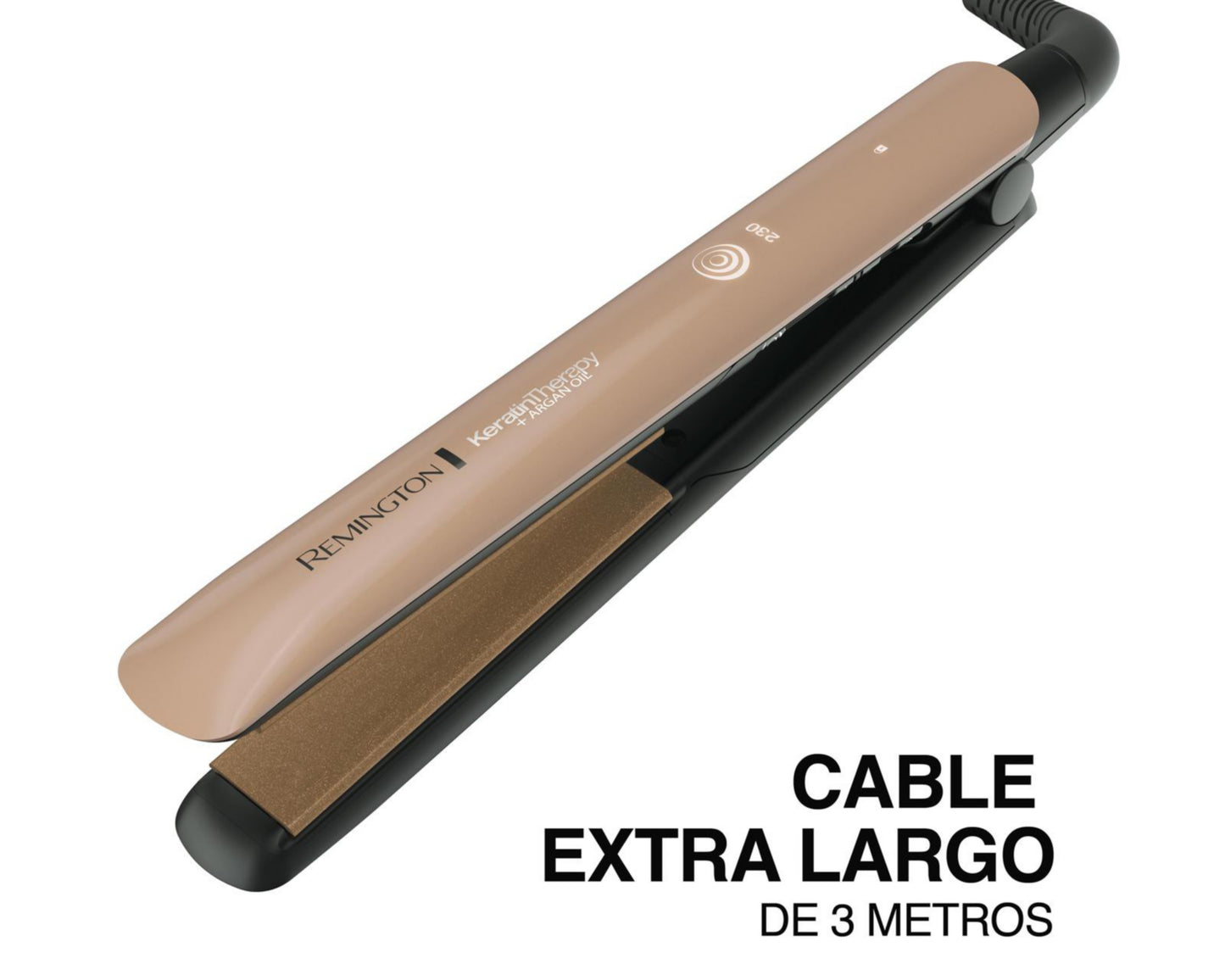 Plancha Alisadora Remington Keratina y Aceite de Argán