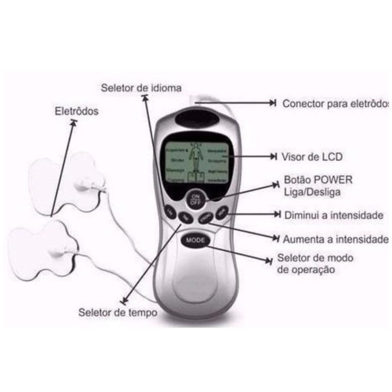 Terapia Gimnasia Pasiva Digital 4 Electrodos Masajeador