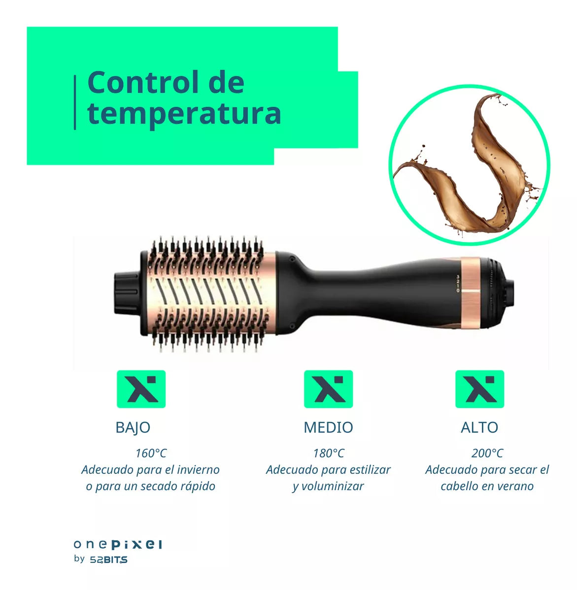 Cepillo Secador Voluminizador Keratina