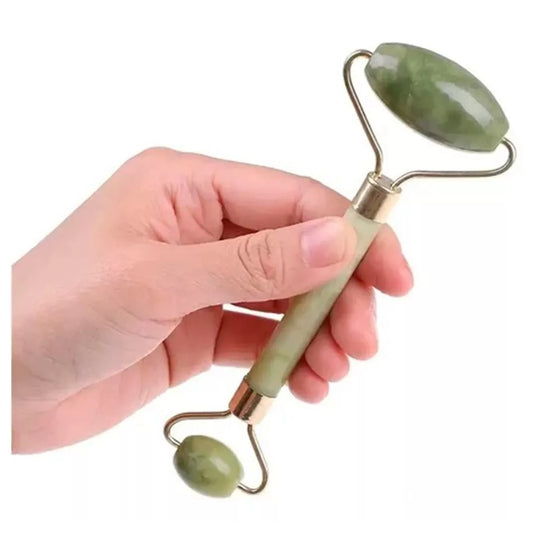 Rodillo de Jade de Piedra Natural - Masajeador Facial
