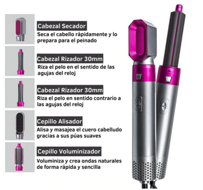 Cepillo Secador 5 En 1