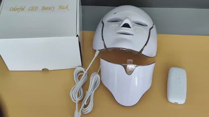 Máscara de Terapia LED Rostro y Cuello